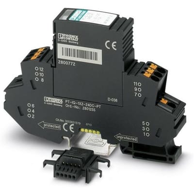 Phoenix Contact 2801256 PT-IQ-1X2+F-24DC-PT Overspanningsveilige afleider Overspanningsbeveiliging voor: Verdeelkast 10 kA 1 stuk(s)