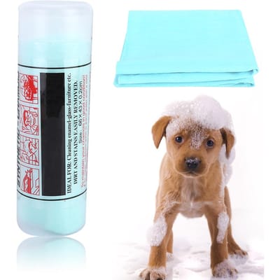 Huisdierdoek Zacht Comfortabel Snel Waterabsorberend Bad Douche Handdoek voor Katten Honden Groen groen