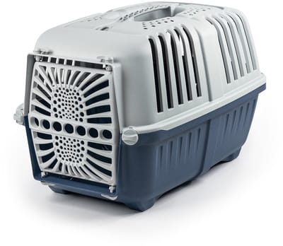 lionto dierentransportbox, robuust & met draaggreep, 48x31,5x33 cm donkerblauw