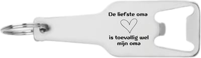 Akyol - de liefste oma is toevallig wel mijn oma flesopener - Oma - liefste oma - leuk kado voor je oma om te geven - 105 x 25mm