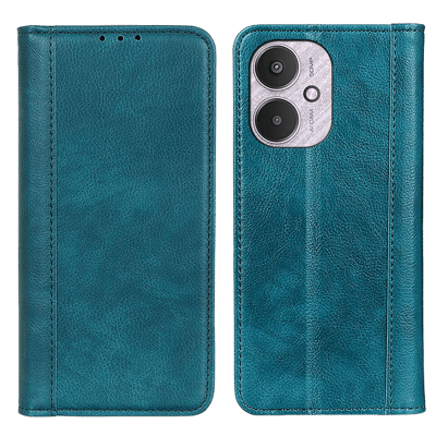 Comfycase Redmi 13C Leren Portemonnee Hoesje Turqoise
