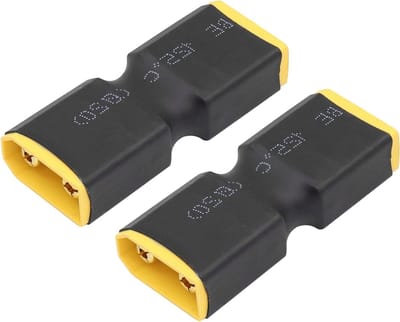 XT90 Male naar Male Connector zonder Draad Adapter voor RC, FPV, Drones en LiPo Batterijen (2 Stuks)