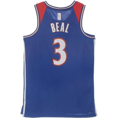 Basketbaltanktop voor heren Nba Dri Fit Swingman Jersey City Edition 21 No 3 Bradley Beal Waswiz Team Royal/university Red