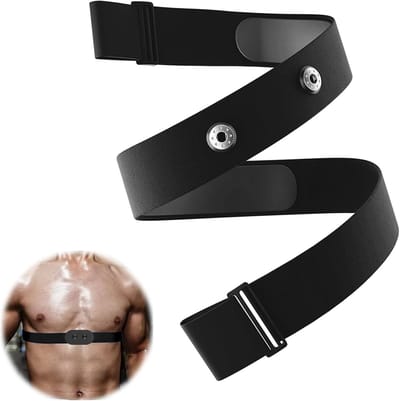 Verstelbare Elastische Borstriem V3 - Vervangingsriem voor ANT en Compatibele Hartslagmeters zoals Polar H1 H10 H9 H7 en Garmin