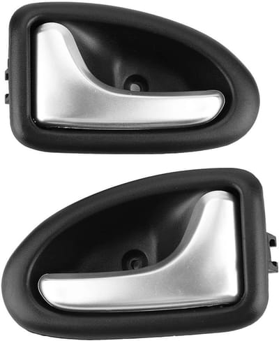 Dailygoods- Bekleding Handvat - Deurgreep - Voor II 1998-2005 - Voor I 1995-2002 - Voor SCENIC I 1999-2003 - ABS Materiaal - Chroom Afwerking