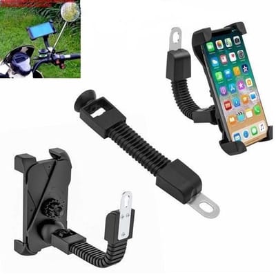Eldas Phone Holder Motorcycle - scooter motor - 360 graden rotatie - 4 tot 7 inch