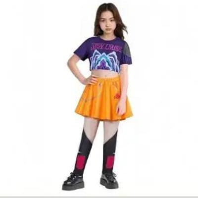 Halloween Rumi Zoey Mira Cosplay Huntrx Kostuum Voor Vrouwen Meisjes Kleding kinderen Idol Rolspel Halloween 140 blue