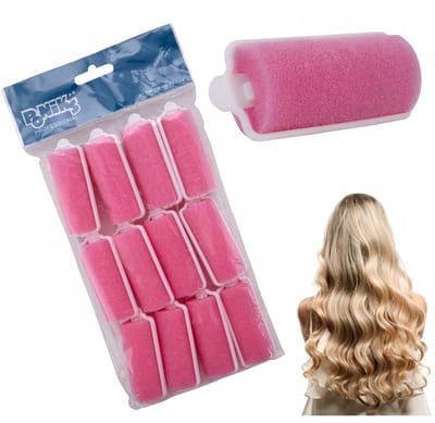 Poniks Haarrollers Papillotten Sponzen Sleepers voor Krullen - 28mm - 12 stuks, zacht, ideaal voor krullen
