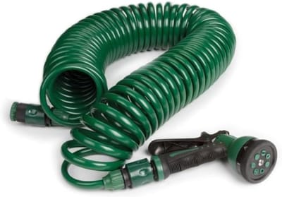 Spiraal Tuinslang - Uittrekbare Slang - Planten Water Geven - 7 Sproeistanden - 15 m - Groen
