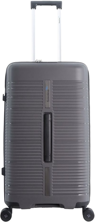 Saxoline Blue Overly Harde koffer / Trolley / Reiskoffer - (Medium) - Zilver - Zilver / Medium