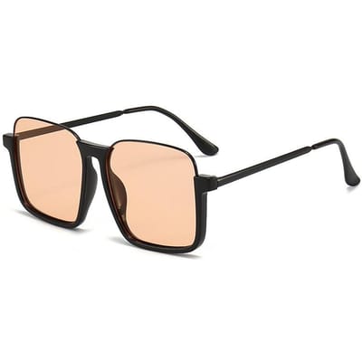 Zonnebril Dames High-Grade Ins Stijl Zonnebril Street Shooting Uv-Bestendig Internet Beroemdheid 2024 Nieuw Trendy Heren Bruin beige