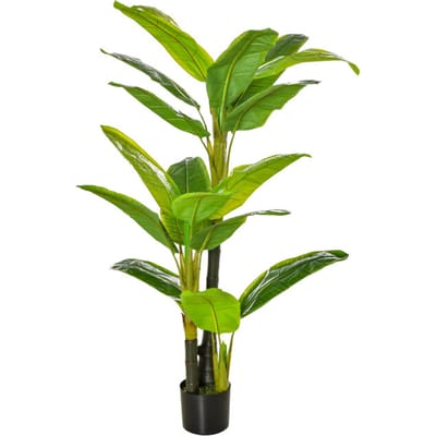 4goodz Homcom kunstplant bananenboom decoratieve kunstplant 150 cm
