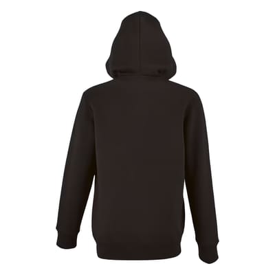 SOLS Hoodie met volledige rits voor kinderen/Kinderen Stone (Zwart)