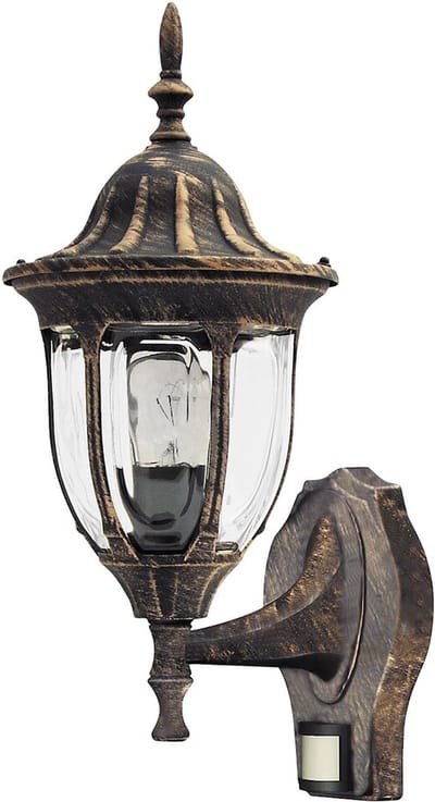 Rabalux - Milano buiten tuin wandlamp up60Wa - Goud IP43
