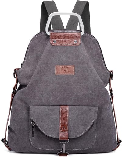 Damesrugzak en Handtas - Canvas Schooltas en Reisrugzak voor Vrouwen