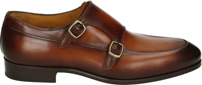 Magnanni - 24793 - GespschoenenNette herenschoenenHeren veterschoen - Kleur: Cognac - Maat: 42.5