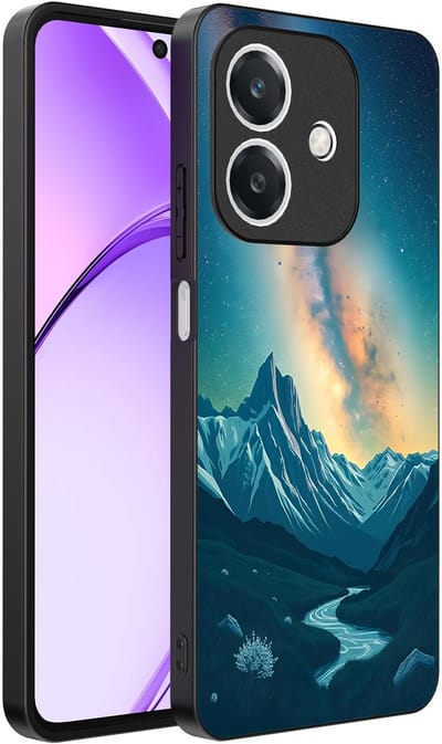 Smartphonica Telefoonhoesje Geschikt voor Oppo A3 - A3X met Sterrenhemel Opdruk - TPU Backcover Case With Space And Milkyway Design geschikt voor Oppo A3;Oppo A3X