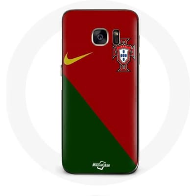 Coque - MANIACASE - Samsung Galaxy S6 - Maillot de football Portugal - Souple - Sportif blanc