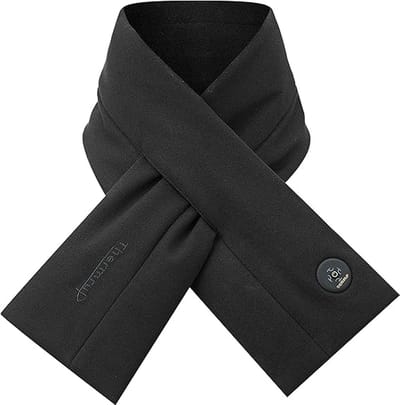 Thermrup® - Sjaal met Accu Verwarming - Kleur Zwart - Draagbare Verwarmde Sjaal - Oplaadbare Elektrische Sjaal met Instelbare Warmtestanden - Ideaal voor Winterse Buitenactiviteiten - Comfortabel en Warm