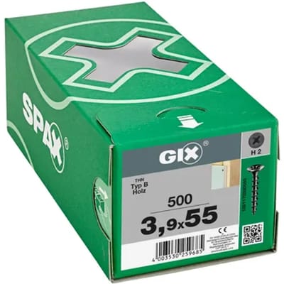 Spax Gipsplaatschroef Gix B Grove Draad - Gefosfateerd Staal Ø3,9x55mm 500 St