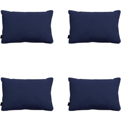 Madison - Sierkussen Panama indigo - Ca. 40x60 cm - Set van 4