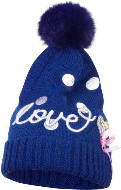 Meisjes wintermuts|frozen|kleur donkerblauw Maat 52 cm|Bonnet d'hiver fille|frozen|couleur bleu foncé Taille 52 cm