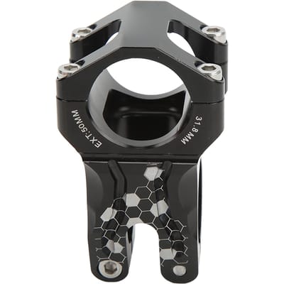 Potence de Vélo Alliage d'Aluminium Vélo Noir Creux Court Potence Accessoires pour Vélo de Montagne Vélo Pliant Vélo Fixie Vélo de Route black