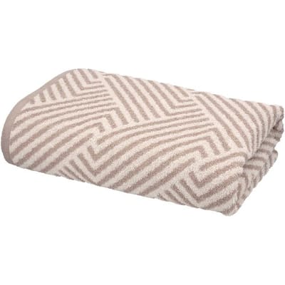 LIVARNO Handdoek, 70 x 140 cm, 500 g/m² (Beige/print)