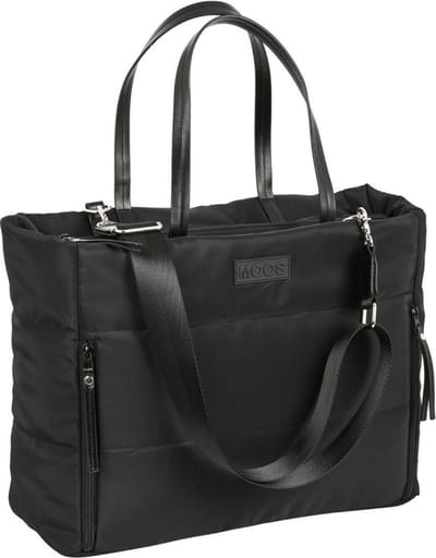 Handtas Moos Black Gestoffeerd Zwart (54 x 31 x 17 cm)