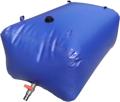 Wateropslagzak Opvouwbaar - Draagbare Watertank - Tuin Irrigatie - Verstevigde Kraan - 1000 Liter