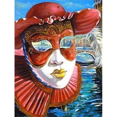 Masque de peinture diamant 5D, paysage artistique, broderie complète de diamants ronds, mosaïque, décoration de maison 20X30CM gray