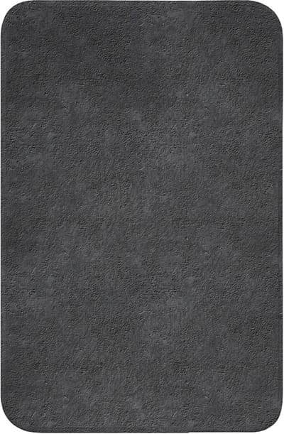 WC mat 40x60 cm - Antislip - Donkergrijs - Asfaltstructuur - Ruw - Toiletmat - Vloermat - Douchemat - Toilet tapijt - Toiletmatten