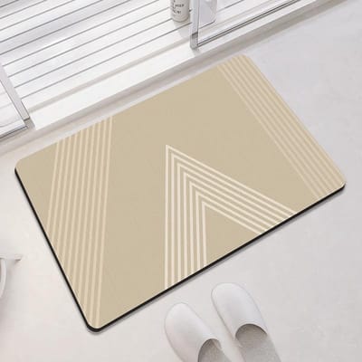 Zachte Diatomeeënaarde Absorberende Mat Huishoudelijke Badkamer Deurmat Badkamer Vloermat Vies Antislip Toilet Toilet 40 * 60cm crystal velvet