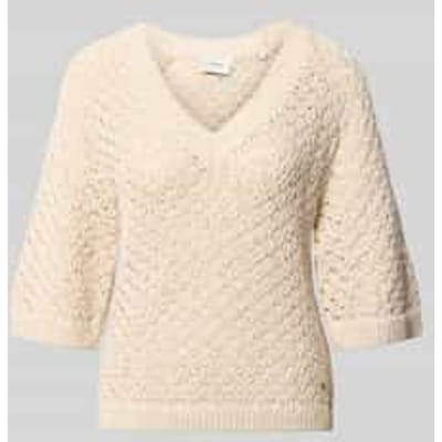 boxy fit gebreide pullover van katoenmix model 'AMBER'