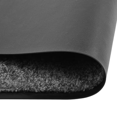 vidaXL - Deurmat - wasbaar - 60x180 - cm - antraciet