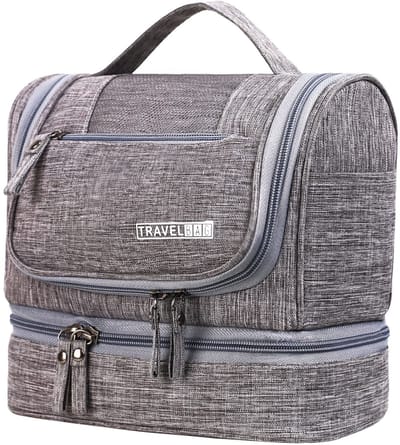 Dailygoods- Toilettas Waterdicht - Dubbellaagse Opslag - Toilettas Dames/Heren - Reistas - Opbergruimte - Afmetingen 24 x 21 x 13 cm - Toilettasjes