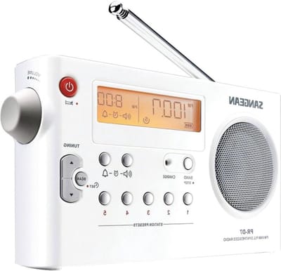 Draagbare Radio - Wekkerradio FM MW - Muziek Luisteren Wakker Worden - Automatische Zenderzoekfunctie - Niet gespecificeerd - Wit
