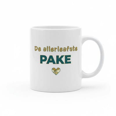De Allerliefste Pake Mok – Liefste Opa Quote Koffiemok – 330 ml Keramische Mok Cadeau