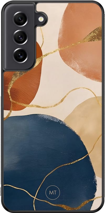 Hoesje geschikt voor Samsung Galaxy S21 FE - Abstract harmony - TPU Hard Case Backcover - Multi - Mooie Telefoonhoesjes