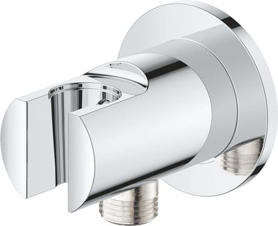 Wandaansluitelleboog - Douchehouder - Douche Installatie - Boorvrije montage - 1/2 inch - Chroom