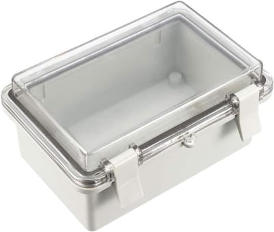 150x100x70mm Waterdichte IP65 Elektrische Koppeldoos, Scharnierende ABS Kunststof Projectdoos voor DIY Elektronica, Binnen/Buiten Voedingsmodule Behuizing, Instrumentdoos voor Projecten