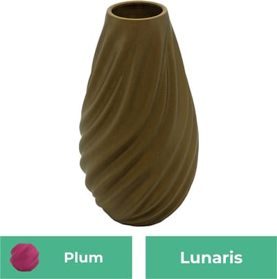 Lunaris moderne vaas – Decoratieve vaas - Plum - 3d geprinte vaas – geschikt voor droogbloemen - 20CM