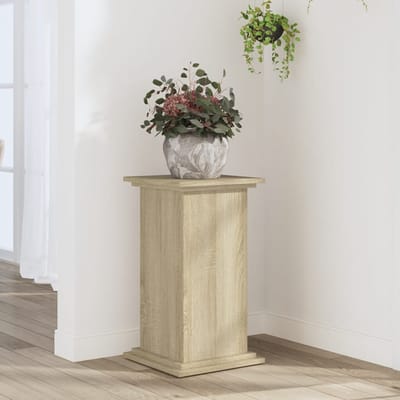 vidaXL - Plantenstandaard - 33x33x60 - cm - bewerkt - hout - sonoma - eikenkleurig