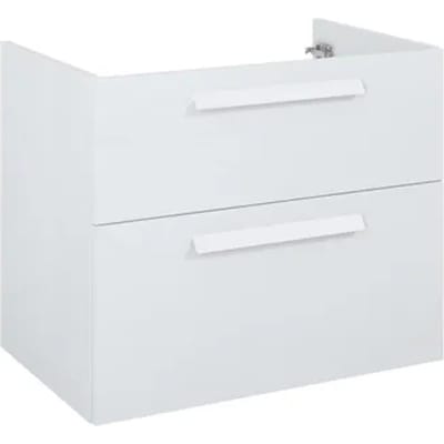 Elita Wastafelonderkast Ness 70cm - Hoogglans Wit Glanzend - Met 2 Lades