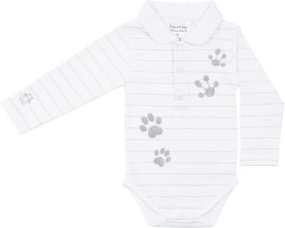 Frogs and Dogs | Polo Romper | Wit | Maat 56