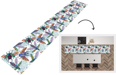 Keukenloper - Loper keuken - Insecten - Regenboog - Design - 300x50 cm - Keukenloper vinyl