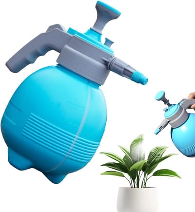 Handpompspuitfles - Drukmistsproeier Gazonsproeier - Planten Water Geven - Verstelbaar Mondstuk - 2 Liter - Blauw
