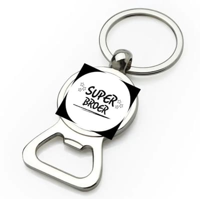 Akyol - super broer flesopener - Broer - je broer - verjaardagscadeau - cadeau voor broer - gift - kado - 9 bij 3 cm