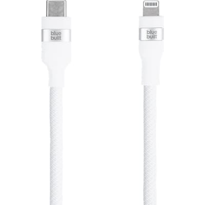 BlueBuilt Usb C naar Lightning Kabel 3m Nylon Wit