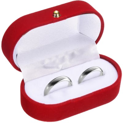 Dailygoods- Ringdoos Fluwelen Design - Mini-Ringhouder - Sieradenorganizer - Draagbaar - Huwelijksaanzoek - Metalen Sluiting - Sieradenkoffer